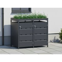 StarLine 2er Mülltonnenbox Stabilo mit Pflanzdach Rabatt: 26 % StarLine 2er Mülltonnenbox Stabilo mit Pflanzdach Rabatt: 26 %