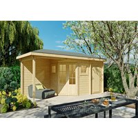 Fjordholz 5-Eck Gartenhütte Modell Evelyn 1E 4x3m Fjordholz 5-Eck Gartenhütte Modell Evelyn 1E 4x3m