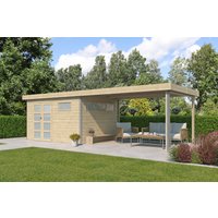 Gartenhaus Alu-Line Modell Kasuko-M mit Anbau Rabatt: 26 % Gartenhaus Alu-Line Modell Kasuko-M mit Anbau Rabatt: 26 %