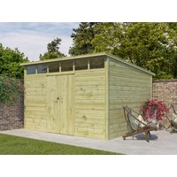 Gartenhaus Modell Q-Line 10,80 m² Rabatt: 26 % Gartenhaus Modell Q-Line 10,80 m² Rabatt: 26 %