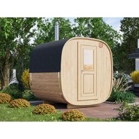 Fjordholz Fass-Sauna Modell Quadro 200 cm (RABATT 26%) Rabatt: 26 % Fjordholz Fass-Sauna Modell Quadro 200 cm (RABATT 26%) Rabatt: 26 %