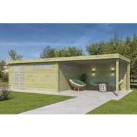 Flachdach Gartenhaus Modell Nelo 44 E mit 400 cm A Rabatt: 17 % Flachdach Gartenhaus Modell Nelo 44 E mit 400 cm A Rabatt: 17 %
