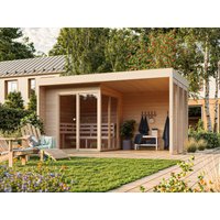 Fjordholz Saunahaus Modell Patio Größe S Plus Fjordholz Saunahaus Modell Patio Größe S Plus