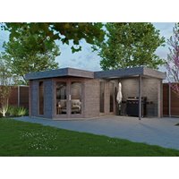 Fjordholz Saunahaus Modell Olde 70|6x5m Fjordholz Saunahaus Modell Olde 70|6x5m