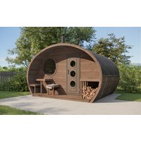 Fjordholz Ovales Saunafass Modell Frodo 2-Raum Fjordholz Ovales Saunafass Modell Frodo 2-Raum