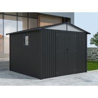 38% reduziert – Metall Gerätehaus Modell Trend 7,56 m² Anthrazit 38% reduziert – Metall Gerätehaus Modell Trend 7,56 m² Anthrazit