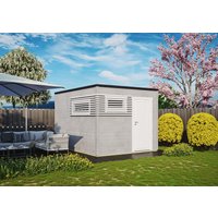 Fjordholz Gartenhaus Modell Q-BIC Modern 44 B Fjordholz Gartenhaus Modell Q-BIC Modern 44 B