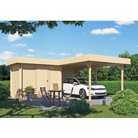 Fjordholz Carport mit Abstellraum Modell Kampen 44 Fjordholz Carport mit Abstellraum Modell Kampen 44