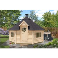 Fjordholz 8-Eck Grillkota Modell Lasse 17,0m² DeLu| Rabatt: 26% Fjordholz 8-Eck Grillkota Modell Lasse 17,0m² DeLu| Rabatt: 26%