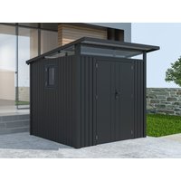 26% Discount! Metall Gerätehaus Modell Skylight 4,45 m² Anthrazi 26% Discount! Metall Gerätehaus Modell Skylight 4,45 m² Anthrazi