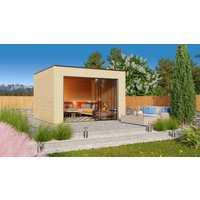 Fjordholz Gartenhaus Modell Q-BIC Alu 44 A Fjordholz Gartenhaus Modell Q-BIC Alu 44 A