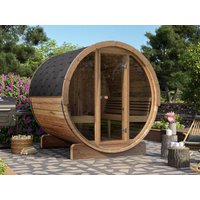 Fjordholz Fass-Sauna Modell Ergonomic 180 mit Voll Fjordholz Fass-Sauna Modell Ergonomic 180 mit Voll