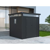 38% reduziert – Metall Gerätehaus Modell Style 4,45 m² Anthrazit 38% reduziert – Metall Gerätehaus Modell Style 4,45 m² Anthrazit