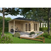 Fjordholz Gartenhütte Modell Silke 70 6x4m Fjordholz Gartenhütte Modell Silke 70 6x4m