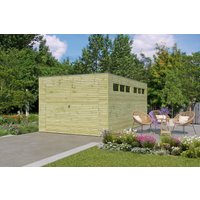 Fjordholz Holzgarage Modell QB-Line 15,30 m² Fjordholz Holzgarage Modell QB-Line 15,30 m²