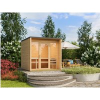 Fjordholz Saunahaus Modell Box Größe S natur Fjordholz Saunahaus Modell Box Größe S natur