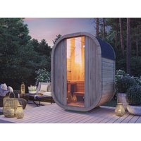 Fjordholz Fass-Sauna Modell Luxe Micro Fjordholz Fass-Sauna Modell Luxe Micro
