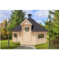 Fjordholz 8-Eck Grillkota Modell Nils 12 m² Fjordholz 8-Eck Grillkota Modell Nils 12 m²