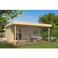 Fjordholz Gartenhaus Modell Kurt 44 A mit Vordach Fjordholz Gartenhaus Modell Kurt 44 A mit Vordach