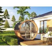 Fjordholz Fass-Sauna Modell Leo Premium Fjordholz Fass-Sauna Modell Leo Premium