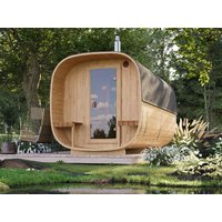 26% Rabatt ! Fjordholz Fass-Sauna Modell Quadro 400 cm 2-Raum 26% Rabatt ! Fjordholz Fass-Sauna Modell Quadro 400 cm 2-Raum