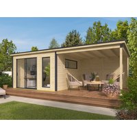 Fjordholz Gartenhütte Modell Juist-2 mit Anbau Fjordholz Gartenhütte Modell Juist-2 mit Anbau