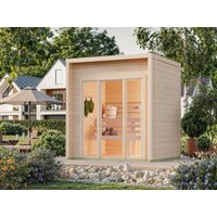 Fjordholz Saunahaus Modell Patio Größe XS Fjordholz Saunahaus Modell Patio Größe XS