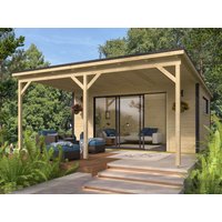 26 % reduziert: Fjordholz Ferienhaus Modell Poel-4 mit Vordach 26 % reduziert: Fjordholz Ferienhaus Modell Poel-4 mit Vordach