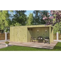 26% reduziert – Holzgartenhaus Modell QBV3-Line 5,90 m² + 300 cm Anbau 26% reduziert – Holzgartenhaus Modell QBV3-Line 5,90 m² + 300 cm Anbau