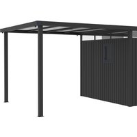 15% reduziert – Seitendach für Gerätehaus Style 7,56 m² Anthrazit 15% reduziert – Seitendach für Gerätehaus Style 7,56 m² Anthrazit