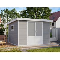 WPC Gartenhaus Modell Ligno White 8,4 m² WPC Gartenhaus Modell Ligno White 8,4 m²