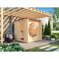 Fjordholz Saunahaus Modell Box Größe XXS natur Fjordholz Saunahaus Modell Box Größe XXS natur