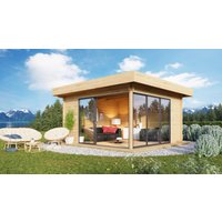 Fjordholz Gartenhütte Alu Concept 70 D 6x4m Fjordholz Gartenhütte Alu Concept 70 D 6x4m