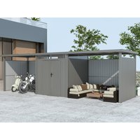 29% reduziert – Metall Gerätehaus Modell Style 4,45 m² Spar-Set 4 29% reduziert – Metall Gerätehaus Modell Style 4,45 m² Spar-Set 4