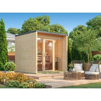 Fjordholz Saunahaus Modell Box Größe XS natur Fjordholz Saunahaus Modell Box Größe XS natur