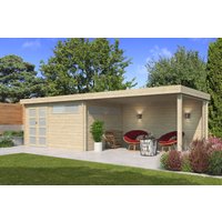 Flachdach Gartenhaus Modell Nelo 44 B mit 400 cm A Rabatt: 26 % Flachdach Gartenhaus Modell Nelo 44 B mit 400 cm A Rabatt: 26 %