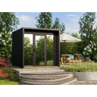 Fjordholz Saunahaus Modell Box Größe S schwarz Fjordholz Saunahaus Modell Box Größe S schwarz