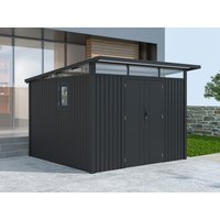 26% Discount! Metall Gerätehaus Modell Skylight 7,56 m² Anthrazi 26% Discount! Metall Gerätehaus Modell Skylight 7,56 m² Anthrazi