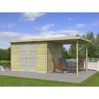 Gerätehaus Modell Umea 7,38 m² + 200 cm Anbau Rabatt: 26 % Gerätehaus Modell Umea 7,38 m² + 200 cm Anbau Rabatt: 26 %