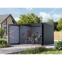 Metall Fahrradgarage Modell Pulti 3,69 m² Metall Fahrradgarage Modell Pulti 3,69 m²