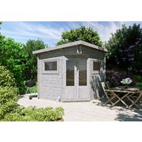 Fjordholz 5-Eck Gartenhaus Modell Leva 2A Rabatt: 26 % 9m² Fjordholz 5-Eck Gartenhaus Modell Leva 2A Rabatt: 26 % 9m²