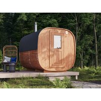 Fjordholz Fass-Sauna Modell Quadro 300 cm (RABATT 26%) Rabatt: 26 % Fjordholz Fass-Sauna Modell Quadro 300 cm (RABATT 26%) Rabatt: 26 %