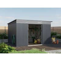 Metall Gerätehaus Modell Rheinfeld 10,20 m² | Restposten 39% Rabatt Metall Gerätehaus Modell Rheinfeld 10,20 m² | Restposten 39% Rabatt