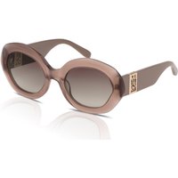 Mulberry Ellie SML189 Women's Sunglasses 07T1 Shiny Transparent Beige/Brown Gradient