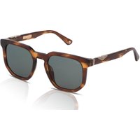 Police Origins 55 SPLF88 Men's Sunglasses 06HN Shiny Striped Brown Mustard/Grey/Green