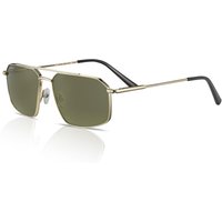 Serengeti Wayne SS546005 Men's Sunglasses Shiny Light Gold/Green Mineral Non Polarised 555nm