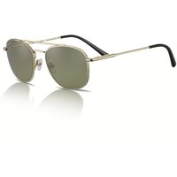 Serengeti Carroll SS542001 Sunglasses Shiny Light Gold/Green Mineral Polarised