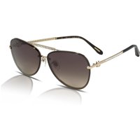 Chopard SCHF10S Women's Sunglasses 300Y Shiny Rose Gold/Brown Gradient