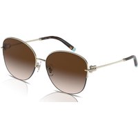 Tiffany & Co. TF3082 Women's Sunglasses 60213B Pale Gold/Brown Gradient