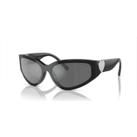 Tiffany & Co. TF4217 Women's Sunglasses 80016G Black/Grey Mirror Black